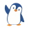 HeyFlinko Logo - Pinguin Maskottchen