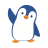 HeyFlinko Logo - Pinguin Maskottchen